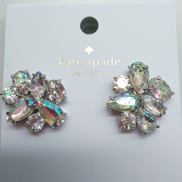 Kate Spade New Silver Cluster Stud Earrings